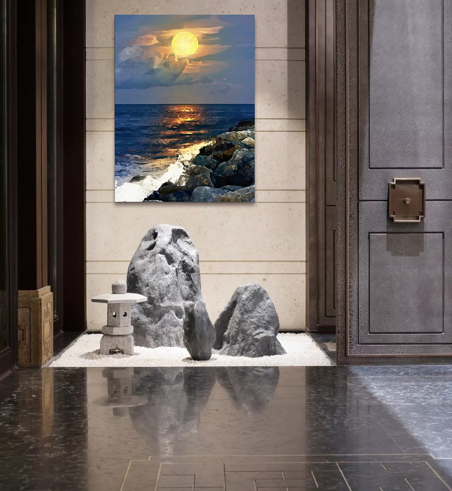 Led Canvas Wall Art Led Frame Decoration Led Canvas Wall Etsy