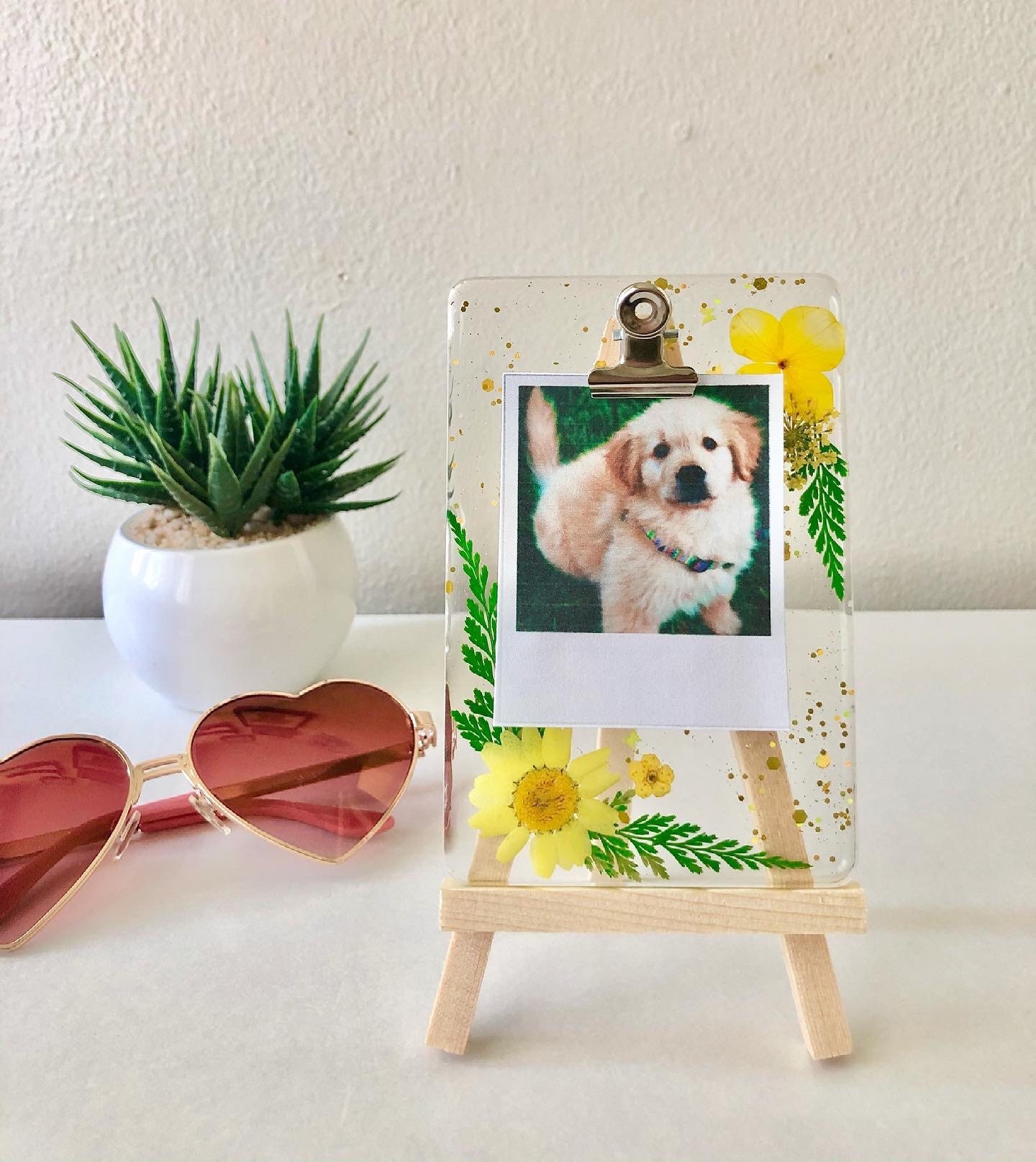 Resin Picture Holder Handmade Polaroid Picture Frame Etsy