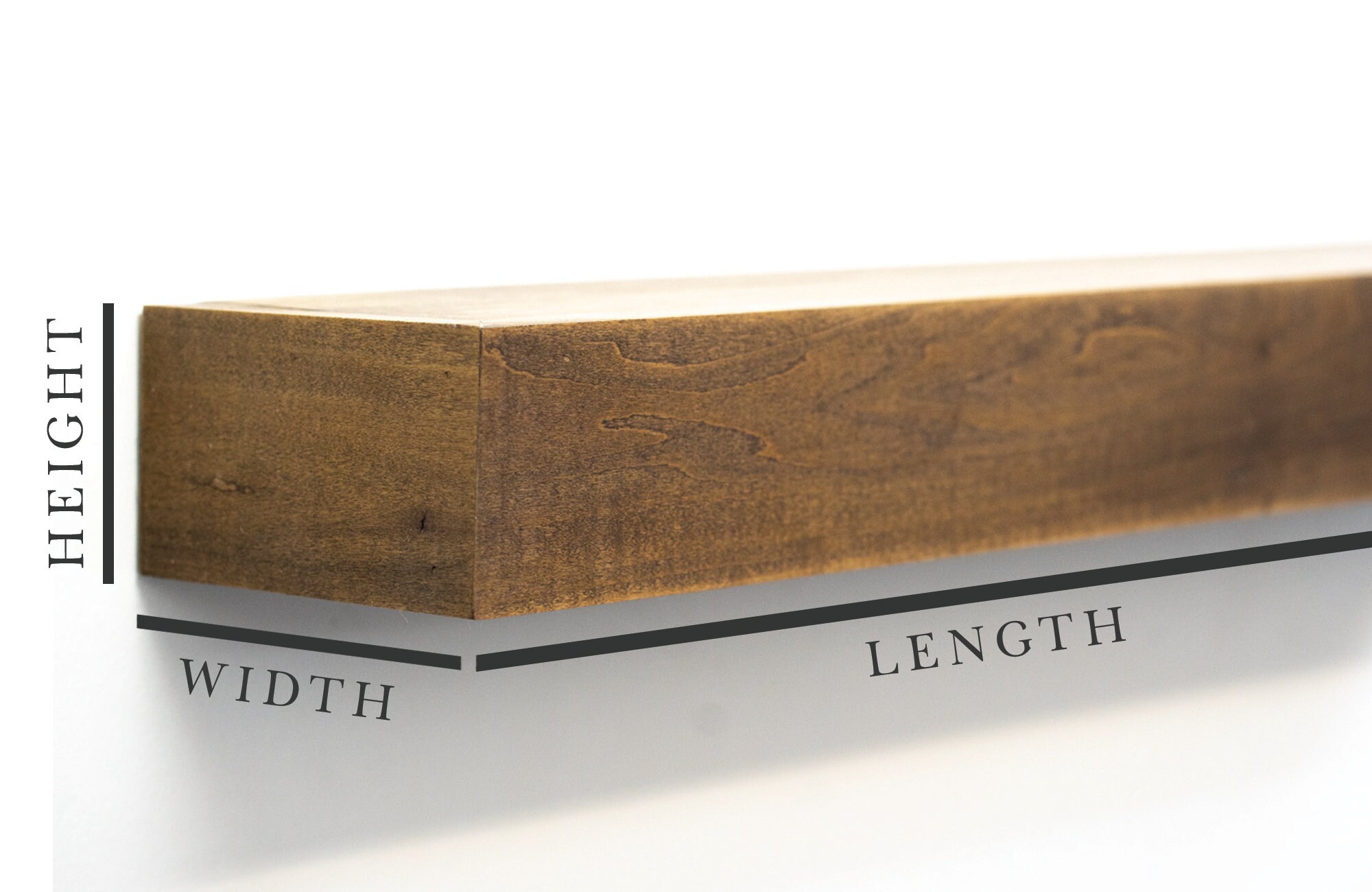 Estantes de madera de cerezo oscuro Estantes flotantes | Etsy