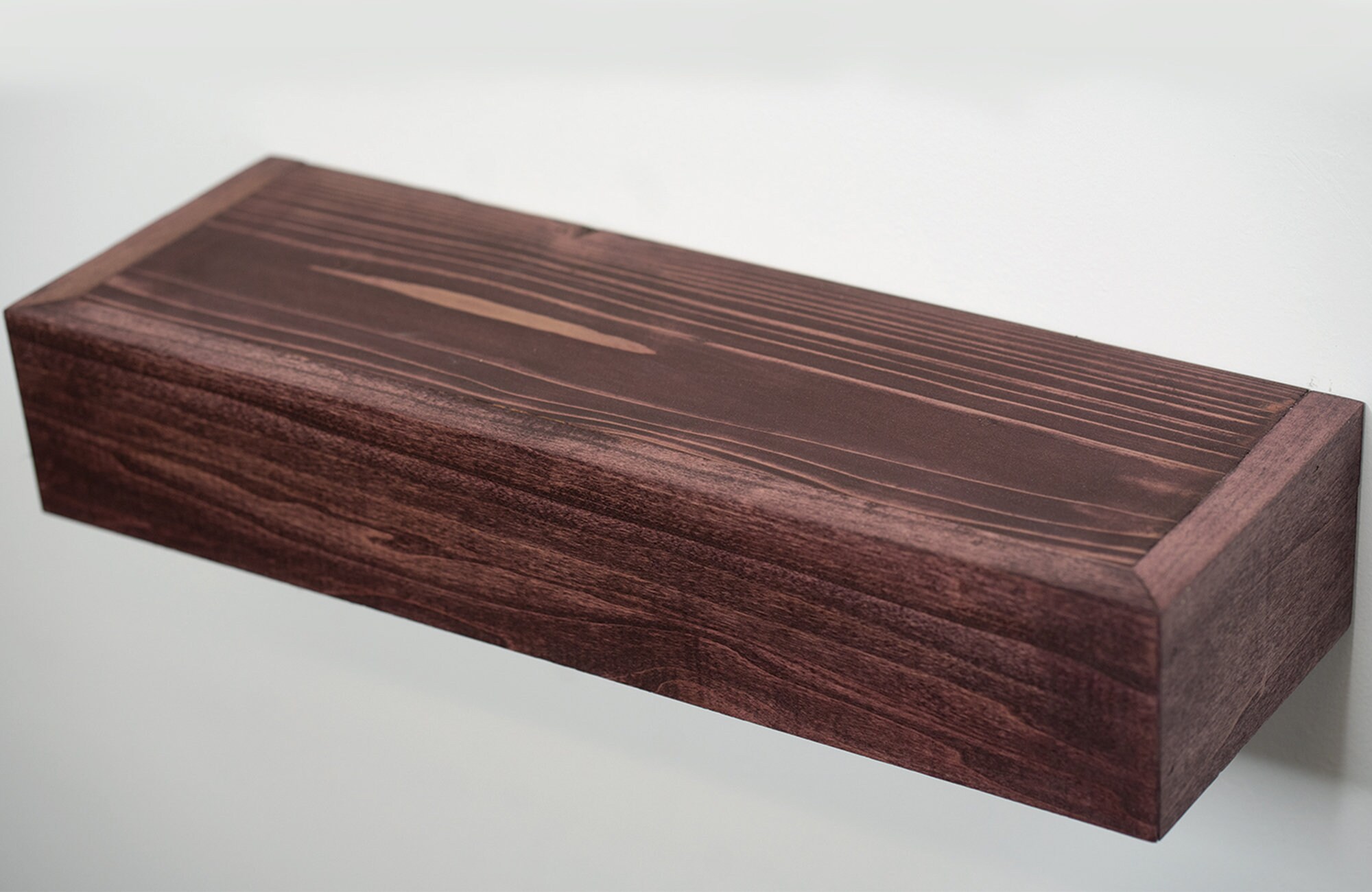 Dark Cherry Wooden Shelves Floating Shelves Hanging Shelf Etsy