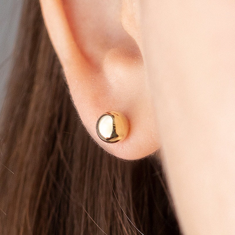 14K GOLD EARRINGS 1.14G / GOLD