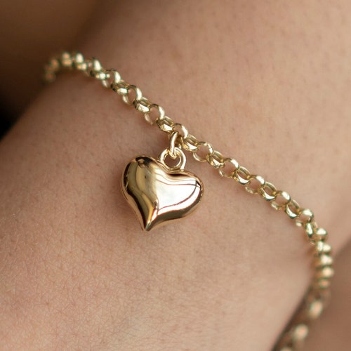Lucy 3mm heart bracelet - Gold main image 0
