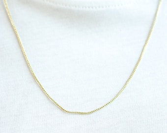 14K Gold Thin Popcorn Necklace For Men/ Gold Popcorn Necklace Chain/ 65cm(26inches) Gold Chain / 1.40mm Width Pop Corn Chain