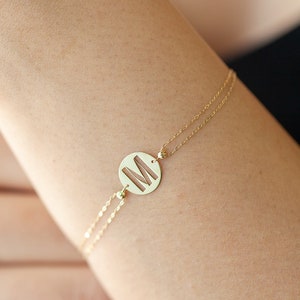 bracelet with letter m