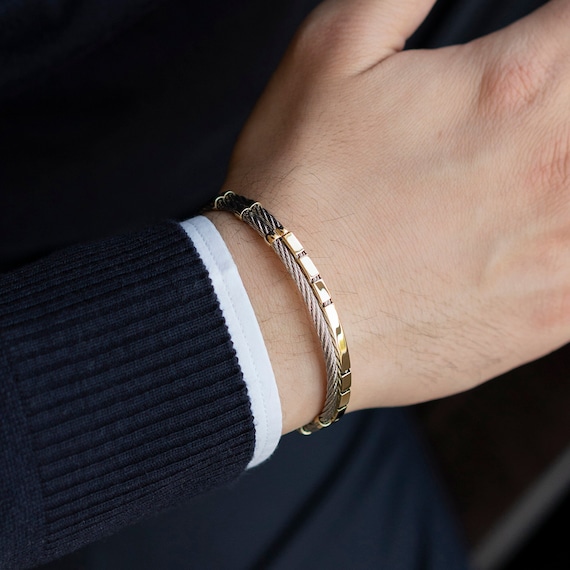 Nikza men's gold plated premium bracelet