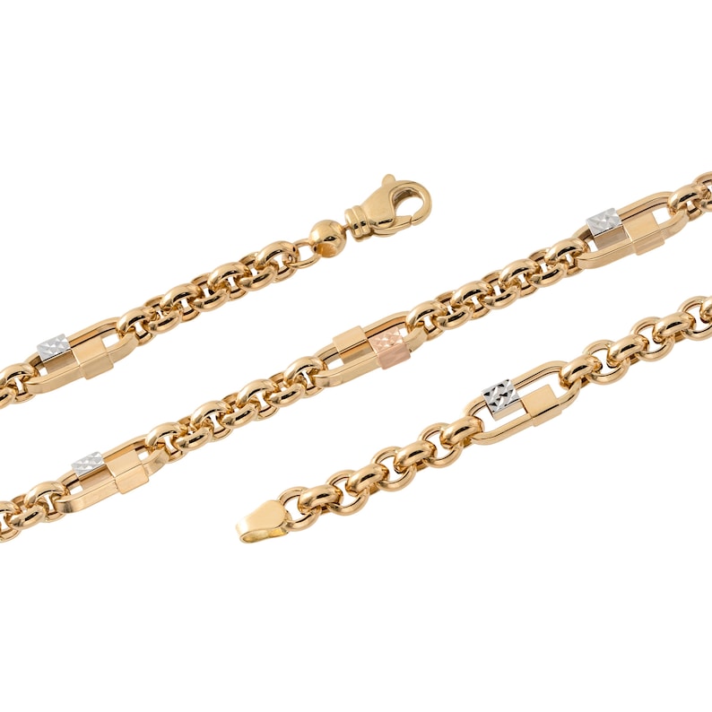 14k Gold Chunky Rolo Chain Bracelet | Fine Jewelry for Everyday Use ...