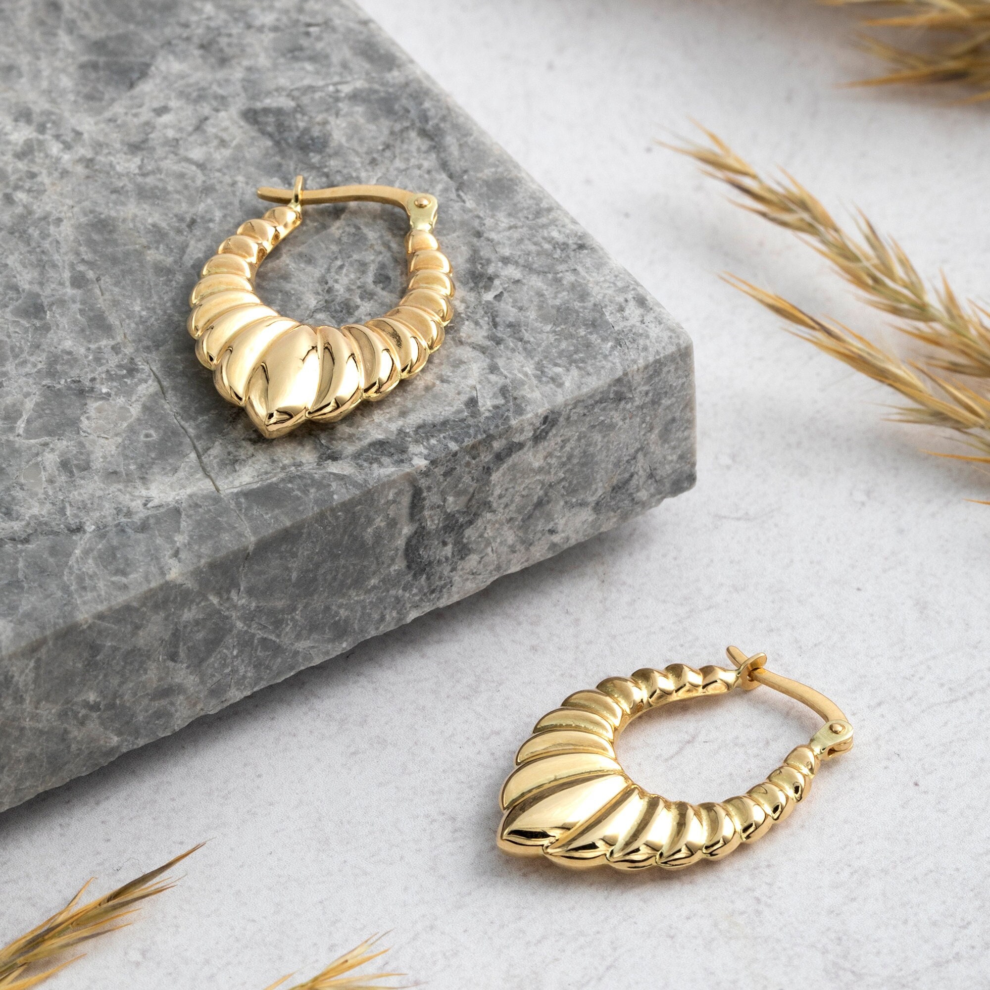 Shrimp Hoop Earrings Etsy Canada