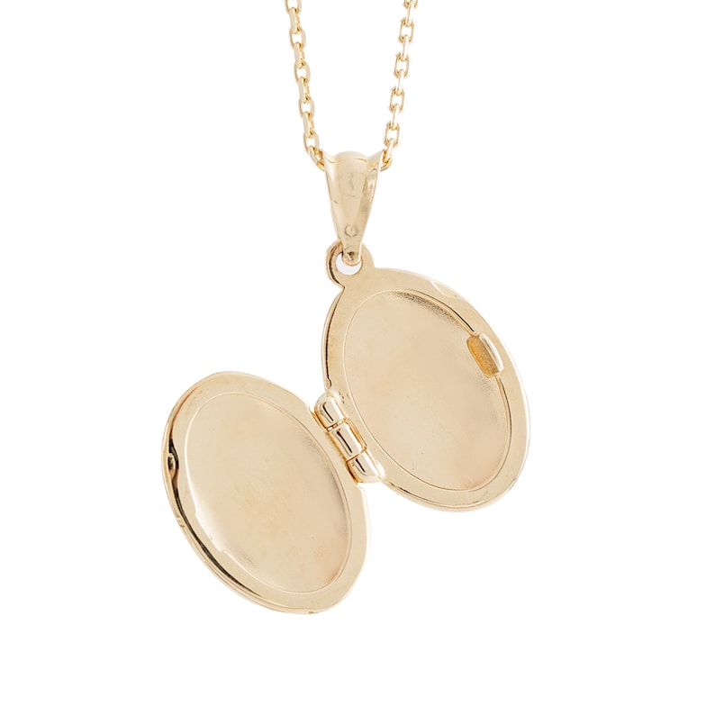 Mini Locket Gold 14k Yellow Gold Oval Mini Locket, 14K Solid Gold Oval Locket Pendant ...