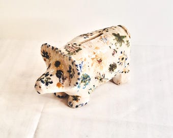 Piggy bank money box / Money box / Piggy bank / Pig piggy bank / Vintage piggy bank / Collectable piggy banks / Pig money box / Piggy bank
