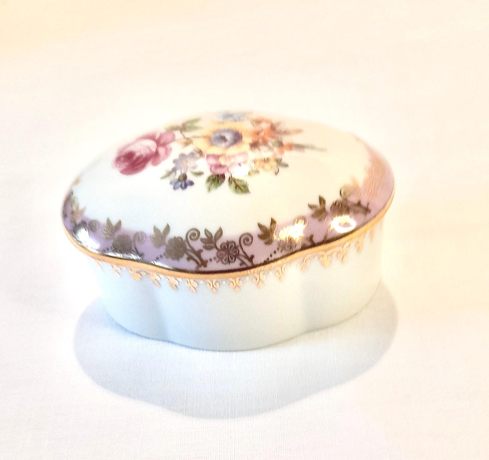 Dresden Trinket ドレスデン葉型器 Dresden Trinket Dish - Etsy
