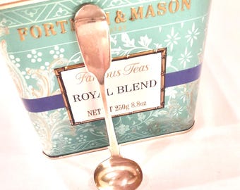 Victorian Sterling Silver spoon / W R Sobey 1843 spoon / Silver salt spoon / Mid-19th century spoons / Silver flatware / Fine dining