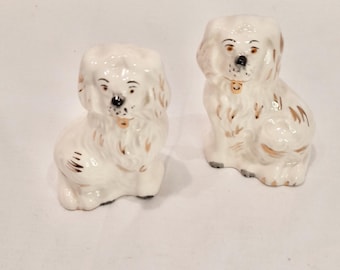 Staffordshire dogs / Beswick Staffordshire dogs / Beswick dogs / Miniature Staffordshire dogs / Small Staffordshire dogs / Mantlepiece dogs