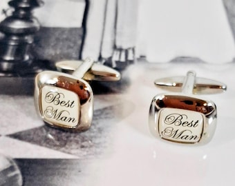 Cuff links / Best Man cuff links / Best Man cufflinks / Cufflinks / Gifts for Best Man / Wedding cuff links / Wedding cufflinks