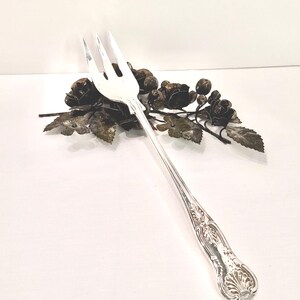 Large silver plate meat fork / Meat forks / Serving meat forks / Large meat forks / Turkey serving forks / Thanksgiving tableware