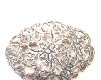 Broche Art Nouveau, Filigrane Floral De Style édouardien