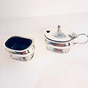 Senapskrukor / Försilvrade senapskrukor / Vintage senapskrukor / Downton Abbey-stil / Fine dining / Klassisk mat / Fine dining