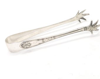 Antique Silver Plate claw Sugar Tongs / Downton Abbey style / Period Living / Flatware / Kitchenalia / Sugar Tongs / Silver Plate sugar nips