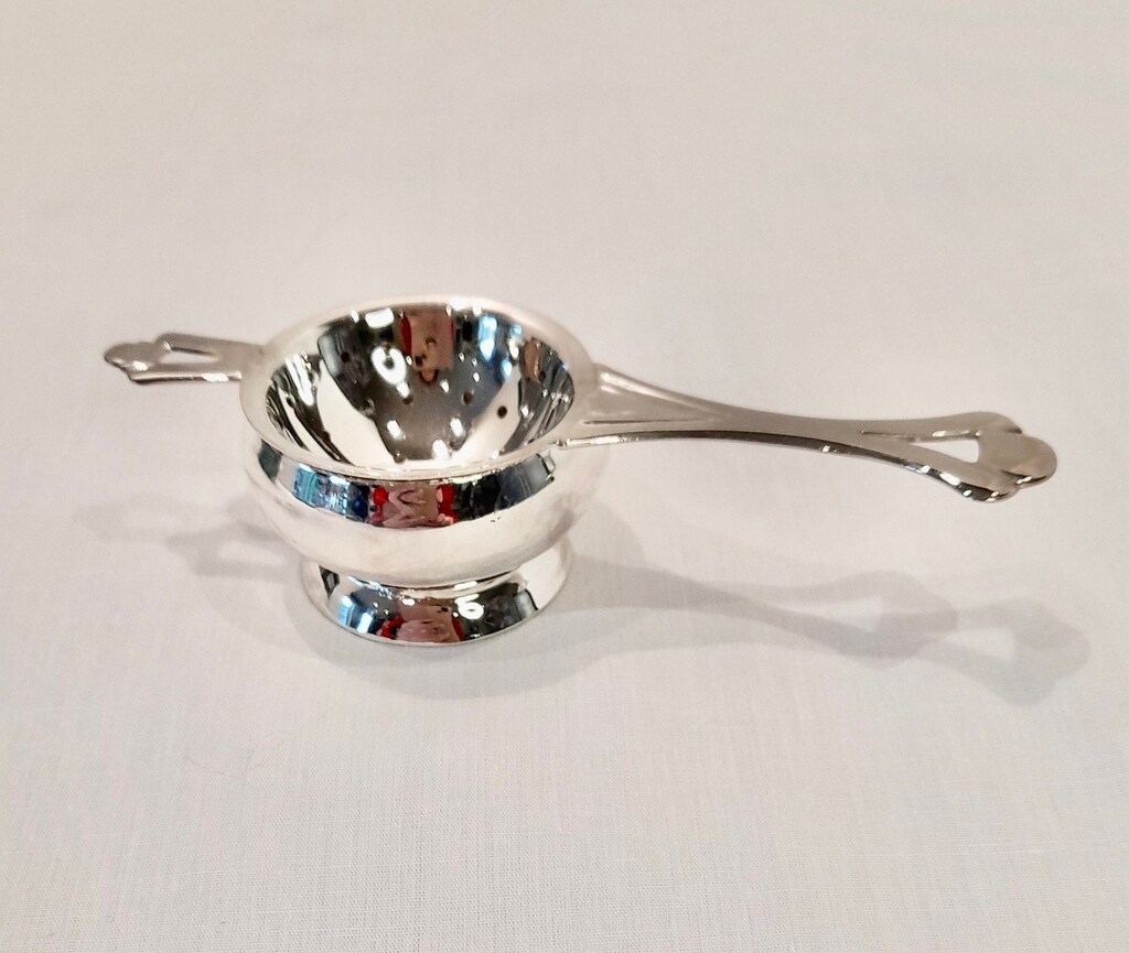 D23Y Filtro Per Tè In Acciaio Inox 304 Con Manici Pieghevoli E Coperchio Portafiltro – 2 Pezzi, Adatto A Tazze E Teiere, Lavabile In Lavastoviglie, Argento