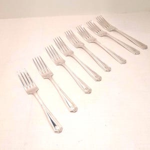 Cake forks / Pastry forks / Silver plate cake forks / Silver plate pastry forks / Fine dining / Dessert forks / Silver plate cutlery