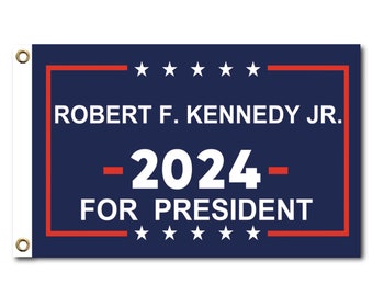 Robert F. Kennedy Jr. flag 2024 For President Outdoor Indoor Banner Tapestry