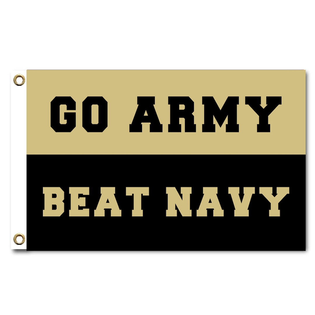 Go Army Beat Navy Flag: 100D Polyester Tapestry Banner - Etsy