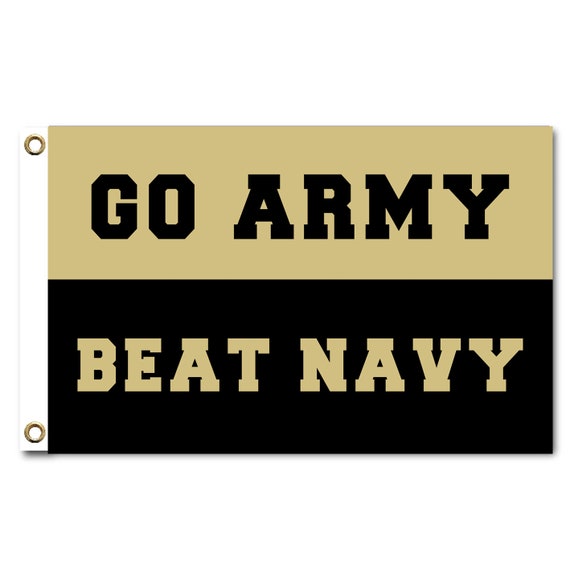 Go Army Beat Navy Flag: 100D Polyester Tapestry Banner - Etsy