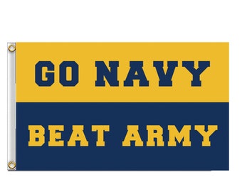 Go navy beat army Flag Any Size 100D polyester tapestry banner Free shipping