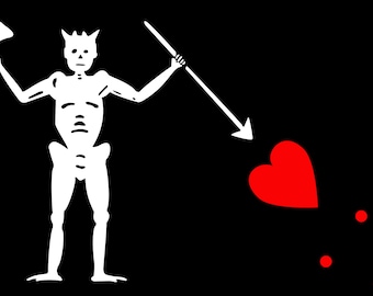 Czarnobrody Edward Teach Low Charles Harris Francis Spriggs Flaga: Jolly Roger Gobelin