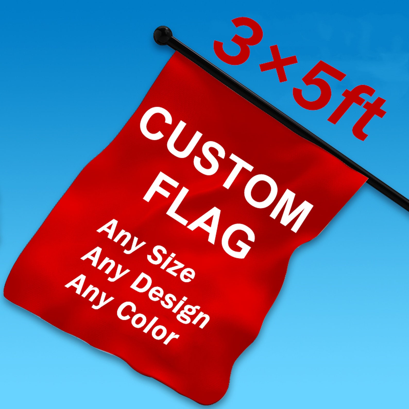 Custom Flag Printing Any Size 3x5 Ft Customized Flags Banner Etsy