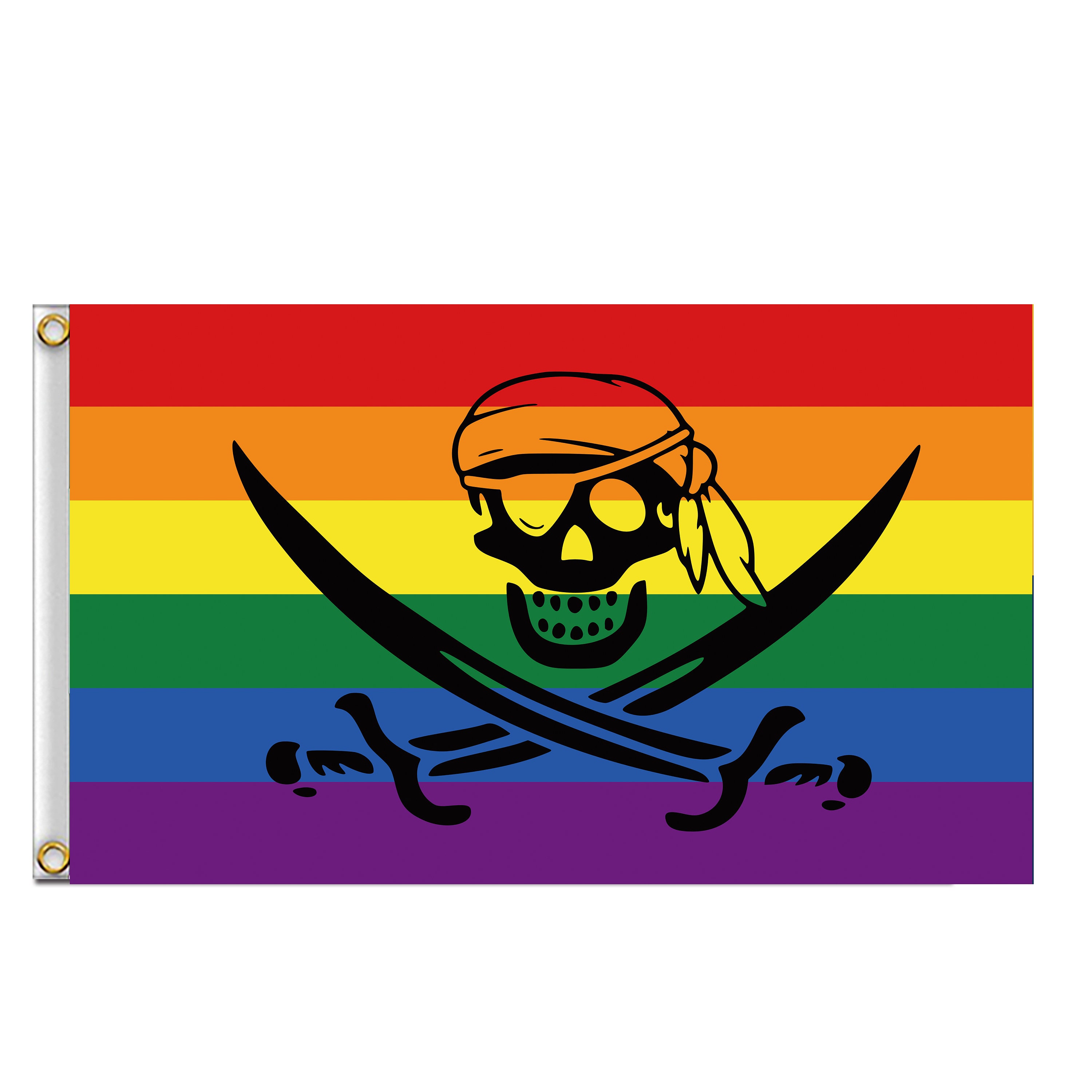 3x5 Ft Jolly Roger Pirate Skull Flag – Double Sided With Grommets 12 thumbnail image