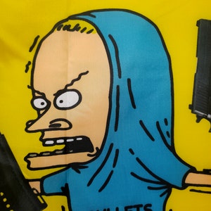 Beavis 'are You Threatening Me' Gadsden Flag - Funny Tapestry Wall ...