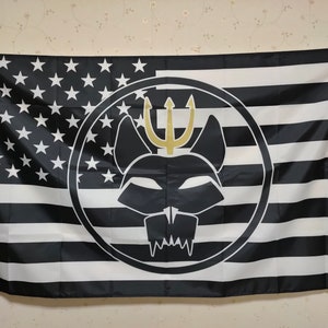Bravo Team Seal Team Navy black and white American Flag background custom any Size USA US national flag Tapestry 100D polyester banner