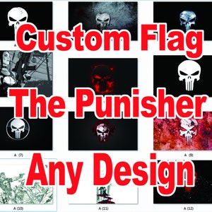 The Punisher flag banner Tapestry Wall Hanging Decoration indoor outdoor use