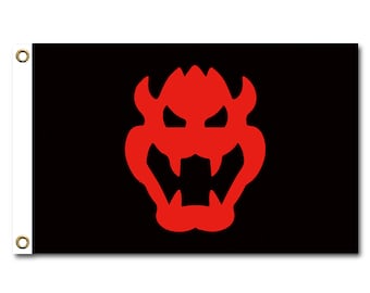 Bowser Emblem Flag indoor and outdoor Wall Decoration tapestry Jolly Roger banner