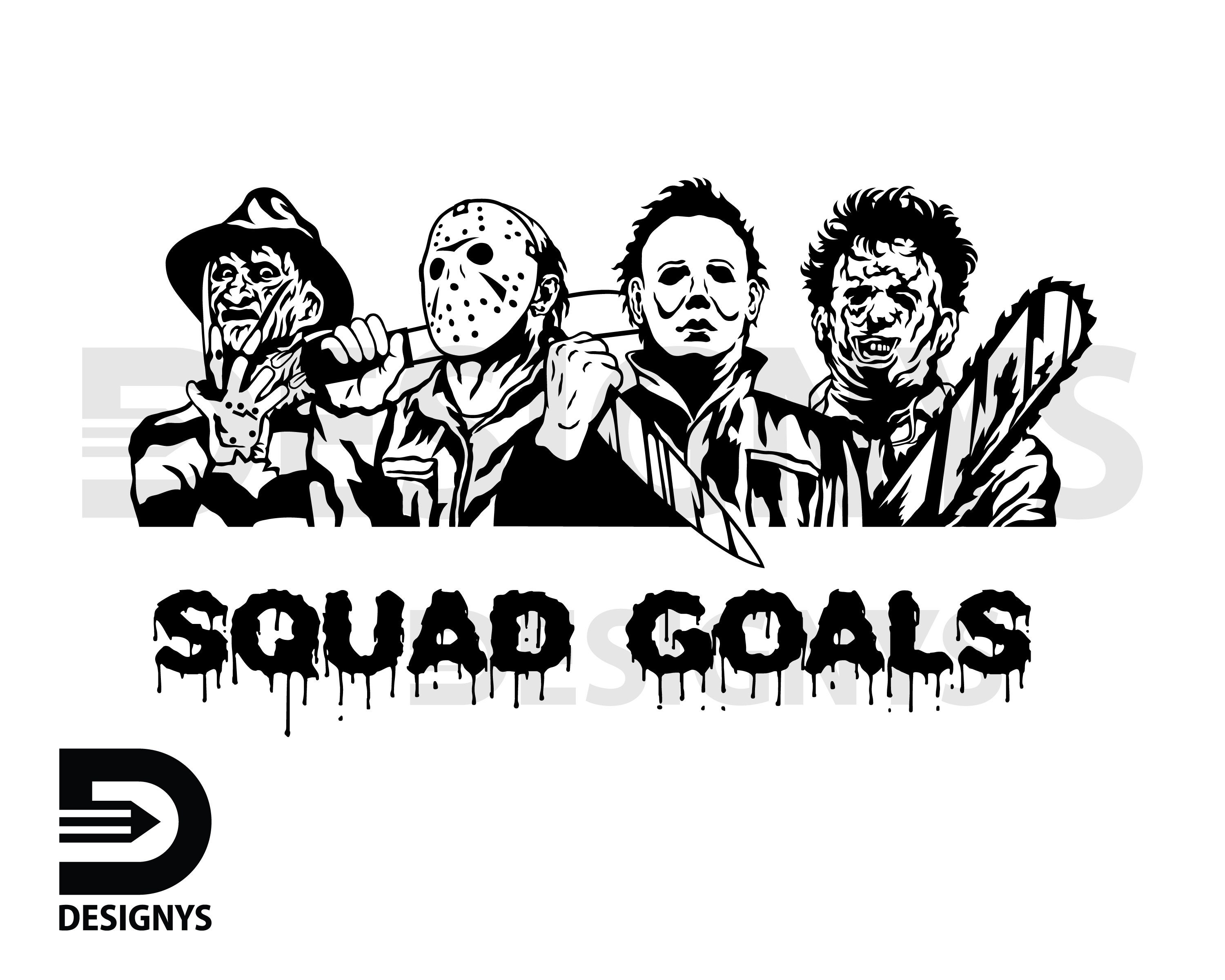 Horror Movie Characters Svg Serial Killers Svg Hallow - vrogue.co