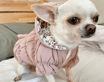 Pastel Coat | Dog Warm Winter Jacket, Dog Thick Coat, Warm Dog Hoodie