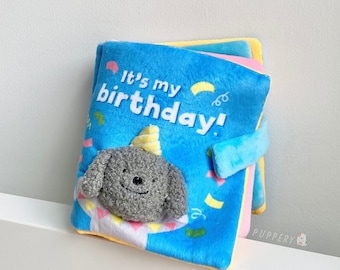 Birthday Snuffle Toy Book — Interactive Puzzle Snuffle Mat, Treat Dispensing Dog Toy
