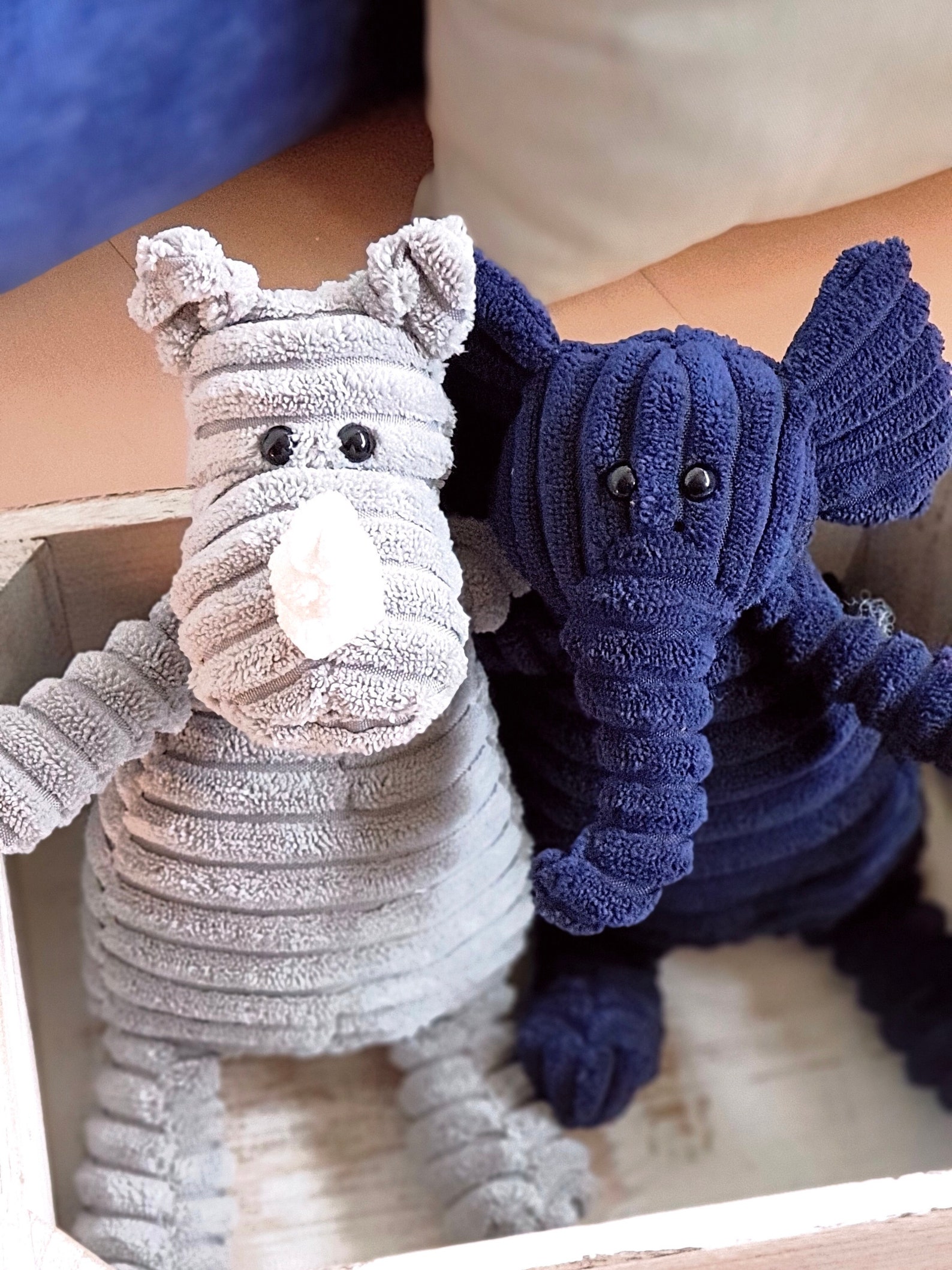 10. Stuffing-Free Skinny Plush Squeaky Dog Toy