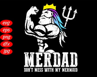 Free Free 256 Little Mermaid Dad Svg SVG PNG EPS DXF File