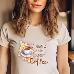 Chemise amateur de café pour accro à la caféine, t-shirt drôle pour amateur d'espresso, chemise ironique avec tasse à café