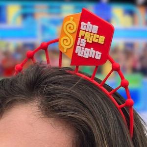 Price is Right Headband for Super Fan, Pair with TPIR shirt, Game Show Accessories, Come On Down, Drew Carey, Price is Right Contestant