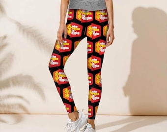 Price is Right Leggings, Pair with Price is Right Shirt, Game Show Apparel, Drew Carey, Bob Barker, High Waisted Elastic Slim Fit Leggings