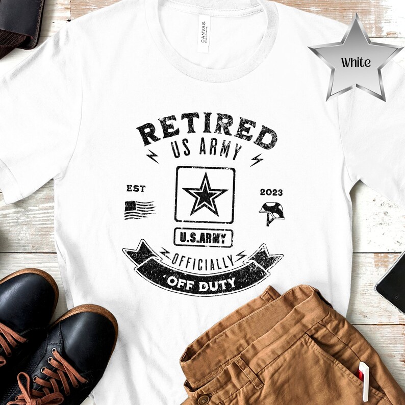 US Army Retired T Shirt, Army Gifts for Retirement, Military Retirement