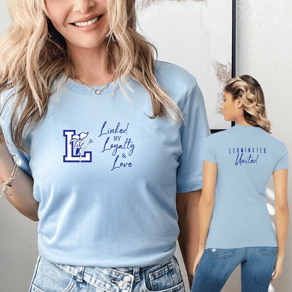 LEOMINSTER Blue Crew Neck Shirt LEOMINSTER Blue Crew Neck Shirt