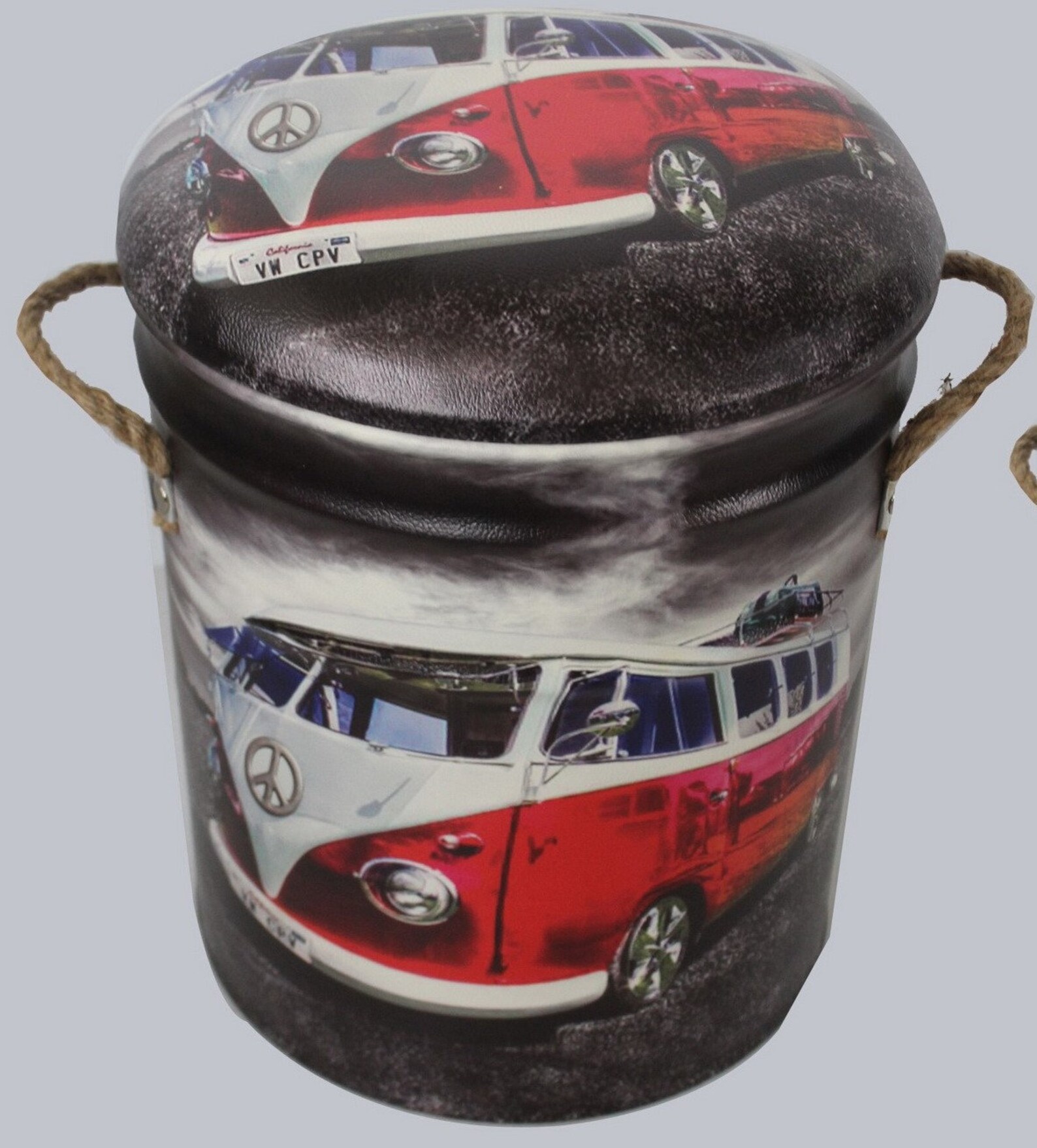 Retro Oil Drum Storage Seat Loads of Designs Padded Seat Etsy UK