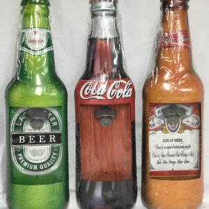 Retro Americana Metal Wall Mounted Drinks Bottle Openers,3 Spectacular Designs