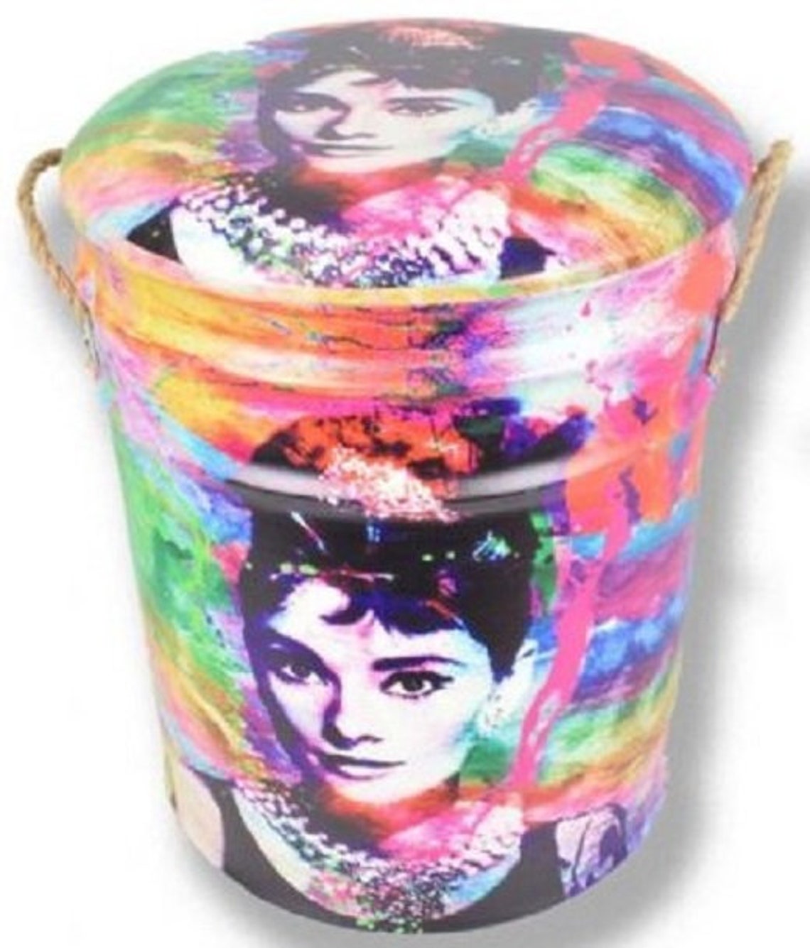 Retro Oil Drum Storage Seat Loads of Designs Padded Seat Etsy