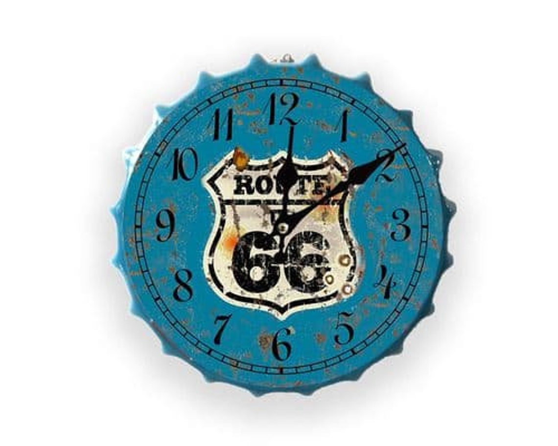 Retro Bottle Top Clocks 30 Cms Loads of Designs Distressed Etsy UK
