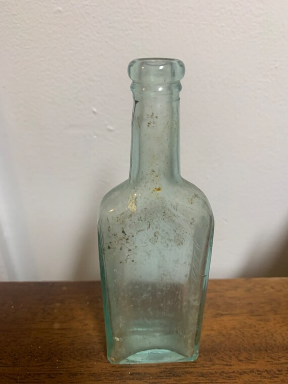Very Old Antique Vintage 1800s Glass Bottle Collectible Glass Etsy