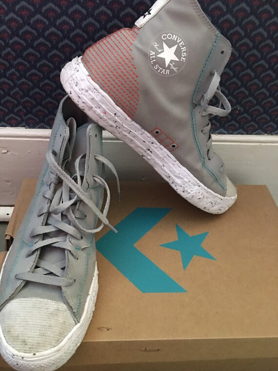 Converse High Top Men 10 Women 12 Chuck Tylor All Star Crater High Summer Haze Color Ash Gray in Great Condition Sneakers Have Original Box